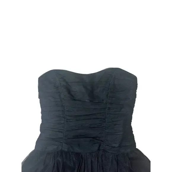 Nicole Miller Collection 90s Y2K Black 6 Mini Dress Whimsygoth Fairy Tulle Prom - Picture 6 of 8